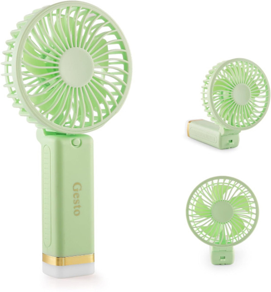 Jysuper jy-2517A Mini Fan | Portable USB Rechargeable Table Fan | Silent &amp; Powerful Airflow | Best for Home, Office &amp; Travel with premium Box