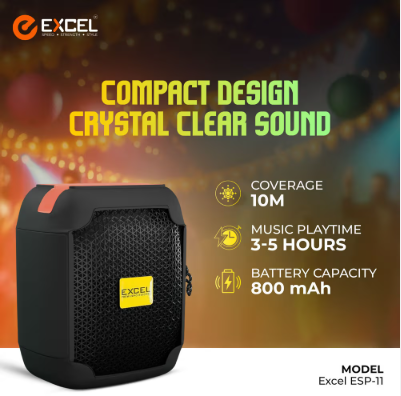 Excel ESP-11 800mAh Wireless Portable 8W Mini Speaker